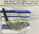 Lion of Judah Sterling Silver Ram's Horn Shofar +Free Stand