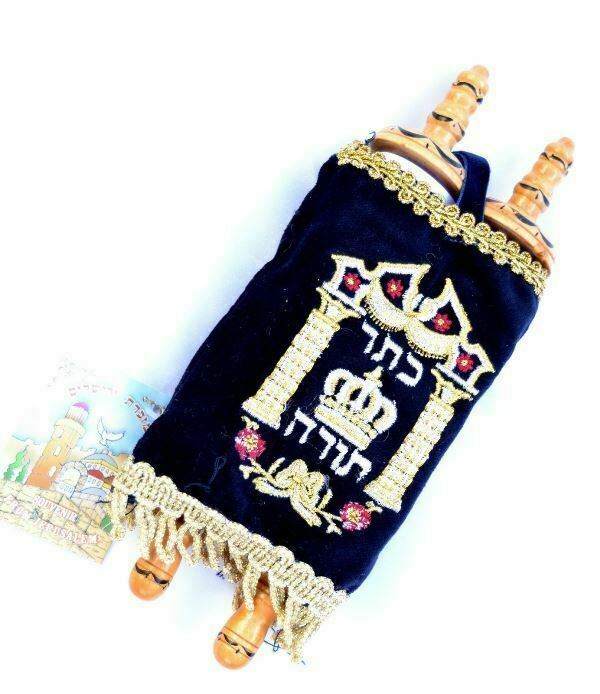 Small Judaica SEFER TORAH Scroll Book Hebrew Bible Judaica israel