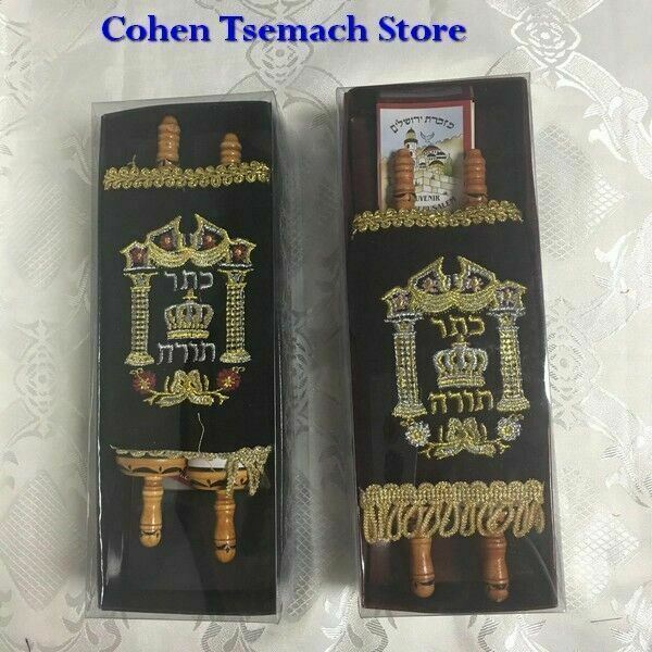 Small Judaica SEFER TORAH Scroll Book Hebrew Bible Judaica israel