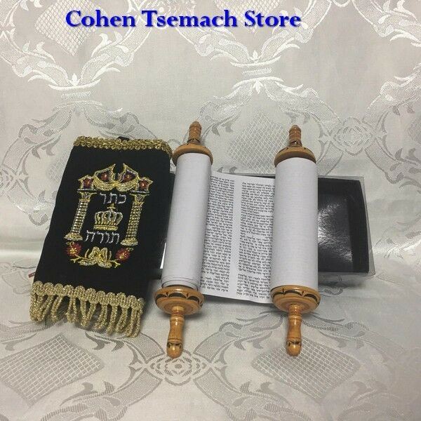 Small Judaica SEFER TORAH Scroll Book Hebrew Bible Judaica israel