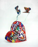 David Gerstein Pop Art Open Heart Metal Sculpture Contemporary Art