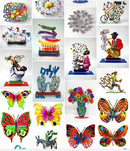 David Gerstein Art Face to face Heart Metal Sculpture