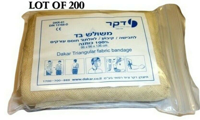 LOT 200  Israeli Triangular Dressing Bandage Medic Trauma Emergency IFAK EMT