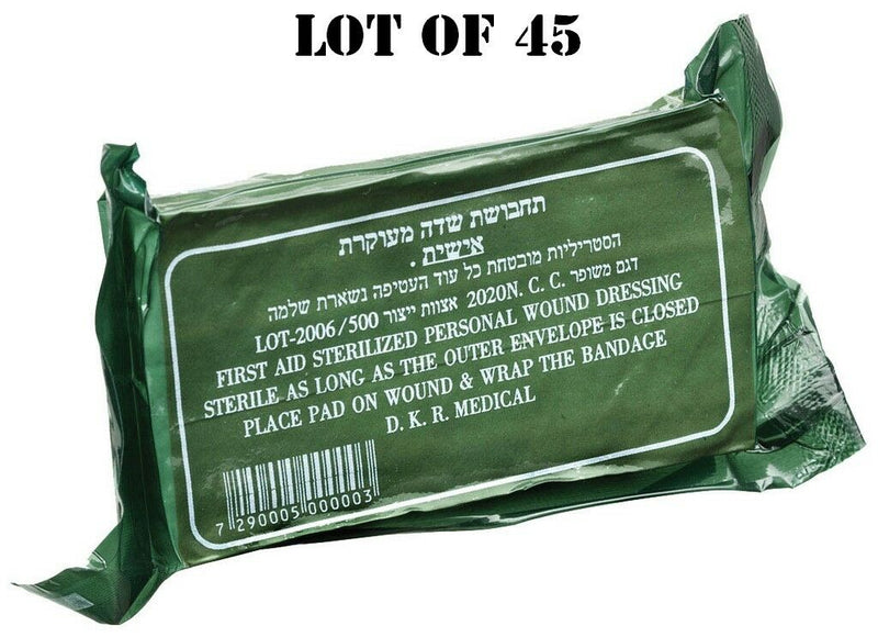 LOT 45 IDF sealed Trauma Israeli Bandage Field Emergency Army Military IFAK 2028