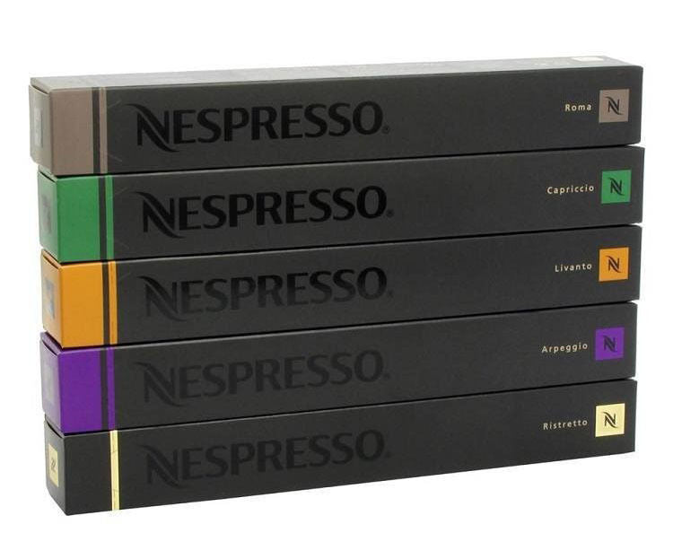 NESPRESSO CAPSULES 100 COUNT  STRONG VARIETY PACK MIX PODS