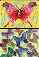 David Gerstein 6 Butterflies Table Placements Placemats Tischsets with 12 prints