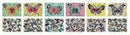 David Gerstein 6 Butterflies Table Placements Placemats Tischsets with 12 prints