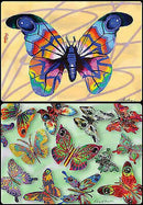 David Gerstein 6 Butterflies Table Placements Placemats Tischsets with 12 prints