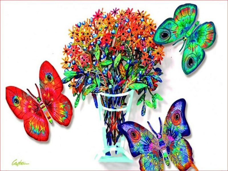 David Gerstein 6 Butterflies Table Placements Placemats Tischsets with 12 prints