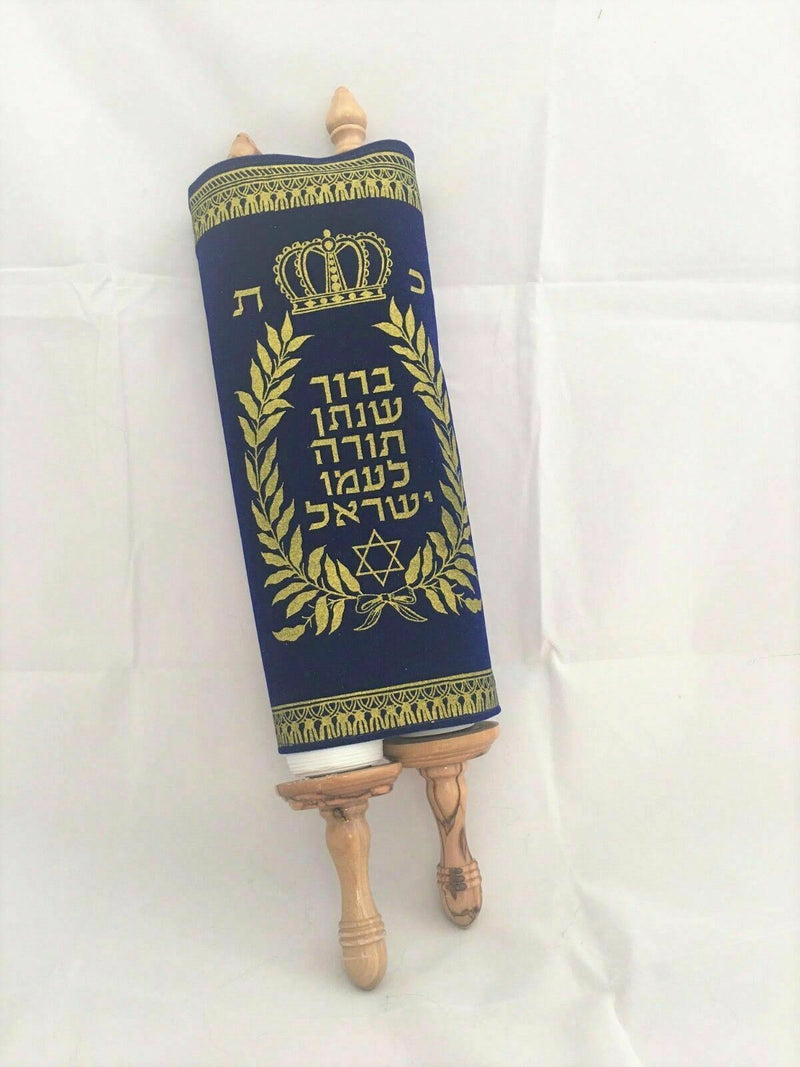 Sefer Torah Scroll Hebrew Jewish Bible Synagogue Judaica 14"