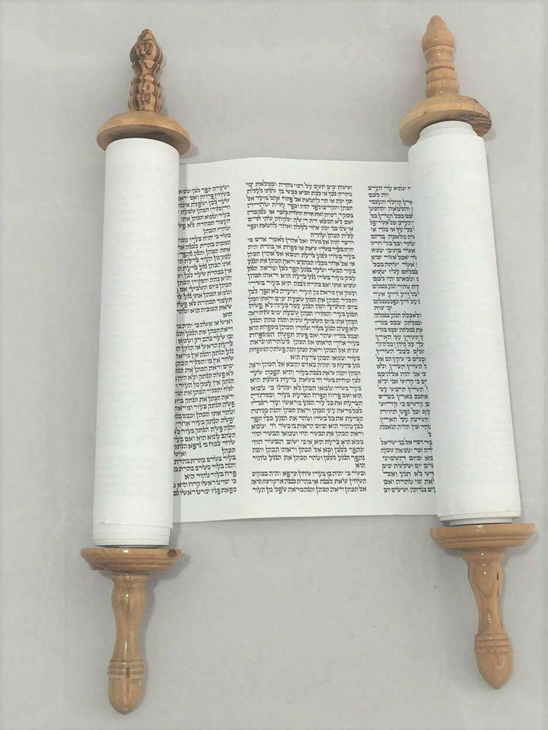 Sefer Torah Scroll Hebrew Jewish Bible Synagogue Judaica 14"