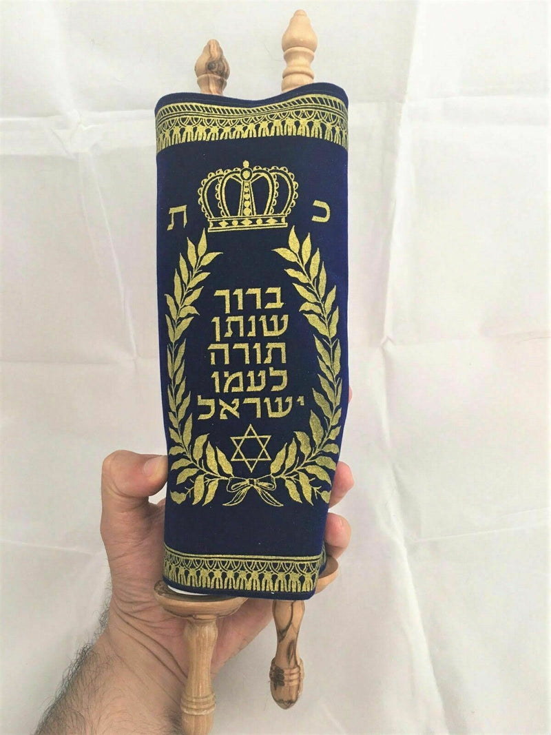 Sefer Torah Scroll Hebrew Jewish Bible Synagogue Judaica 14"