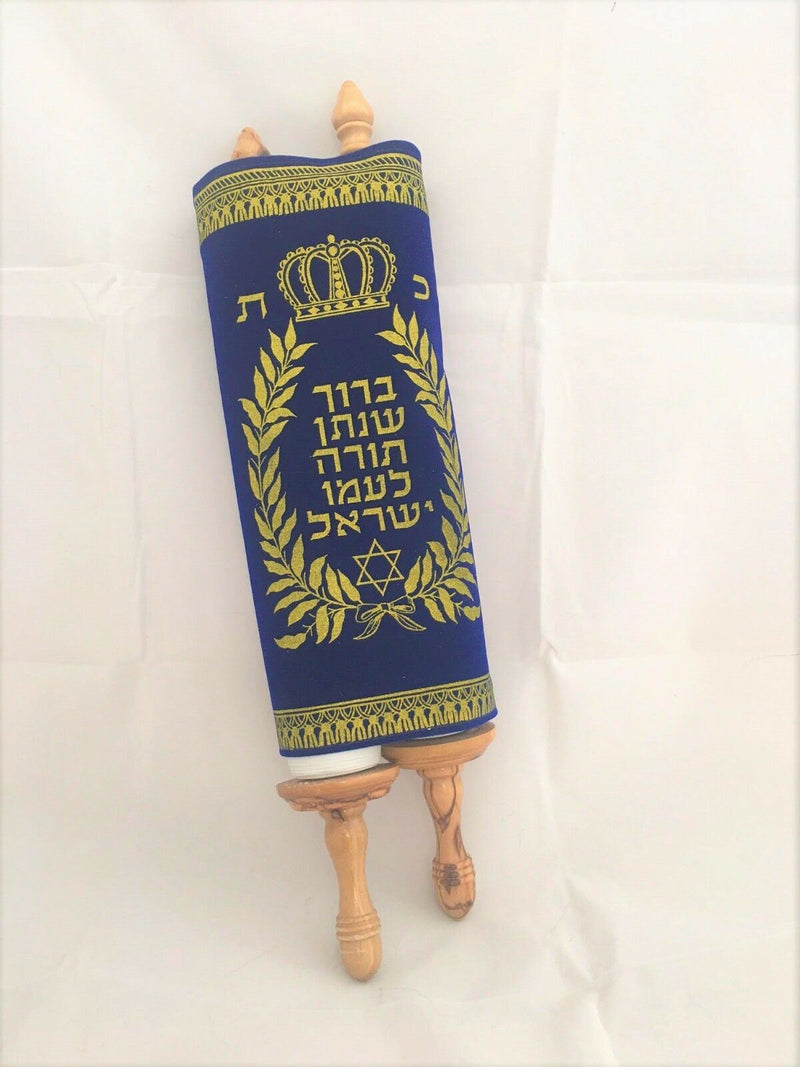 Sefer Torah Scroll Hebrew Jewish Bible Synagogue Judaica 14"