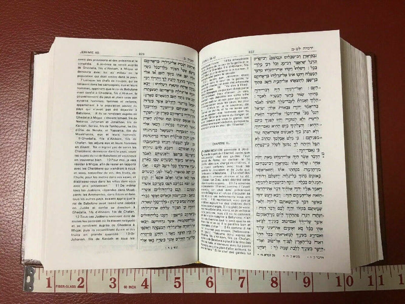 hebreu-français tanakh cuir french ancien testament sainte bible judaica israel