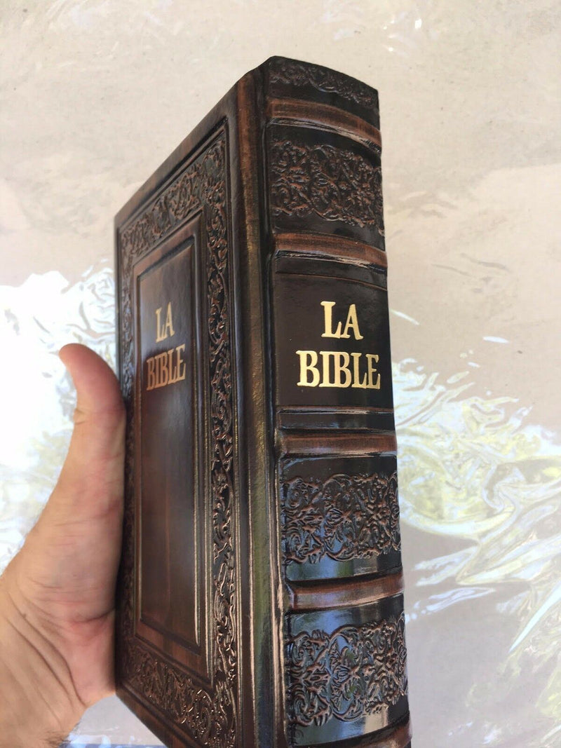 La bible the bible in hebrew and french hardcover luxurious leather