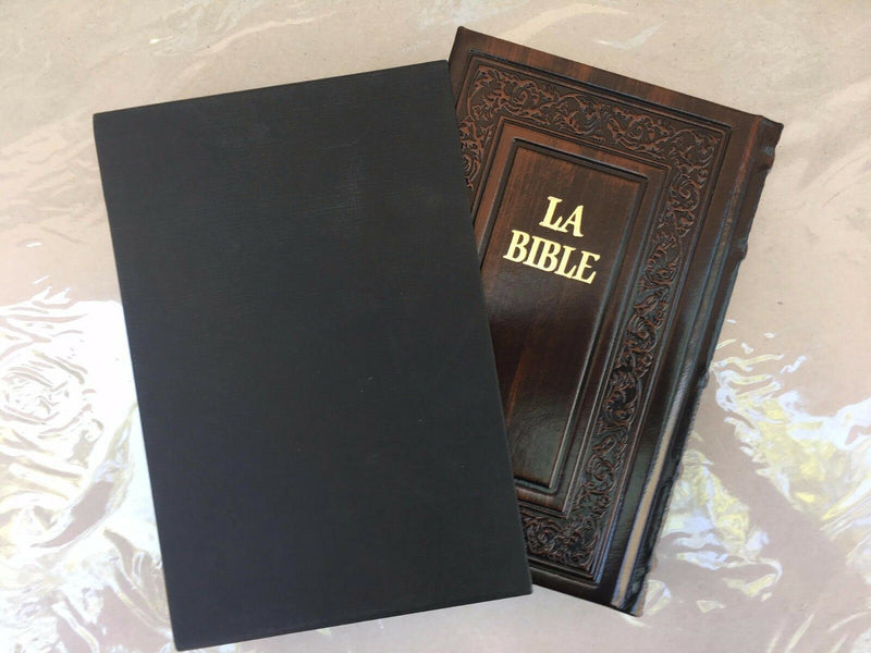 La bible the bible in hebrew and french hardcover luxurious leather