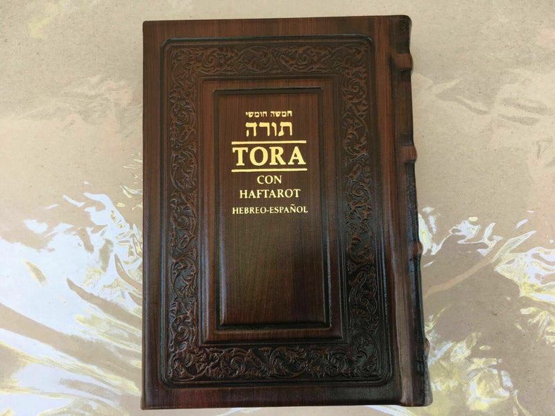 hebrew&spanish torah pentateuch&haftarot book bible syanagoue lujoso
