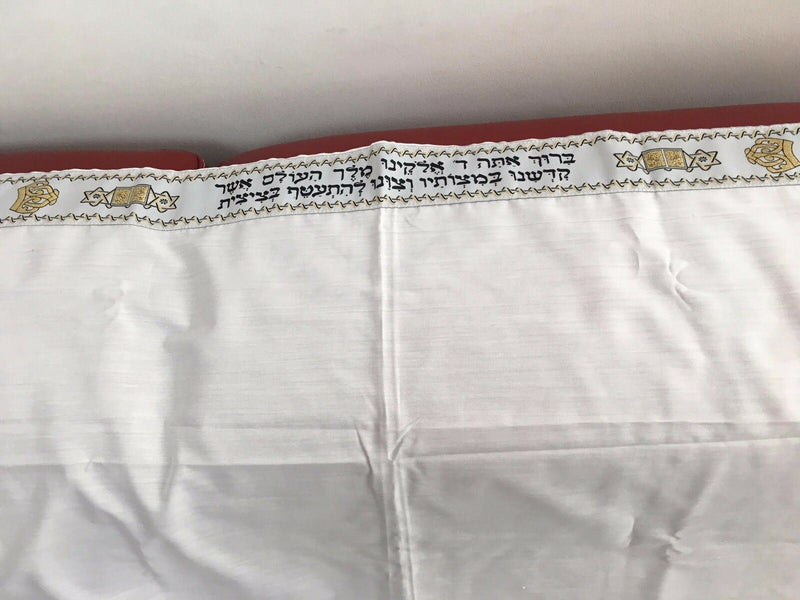 Kosher Tallit Talit Prayer Shawl Black / Gold Stripes in Size 55.1"X74.8"