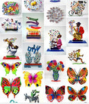 David Gerstein Pop Art Open Heart Metal Sculpture Contemporary Modern Art