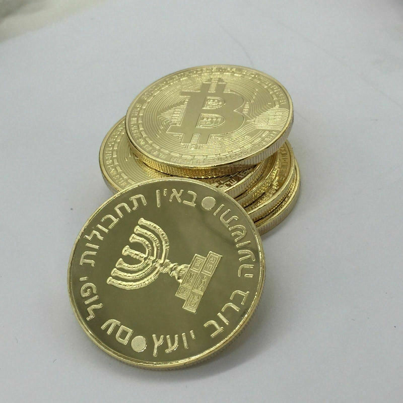 BITCOIN!! Gold Plated Physical Bitcoin in protective Gorgeous case FAST SHIPPING