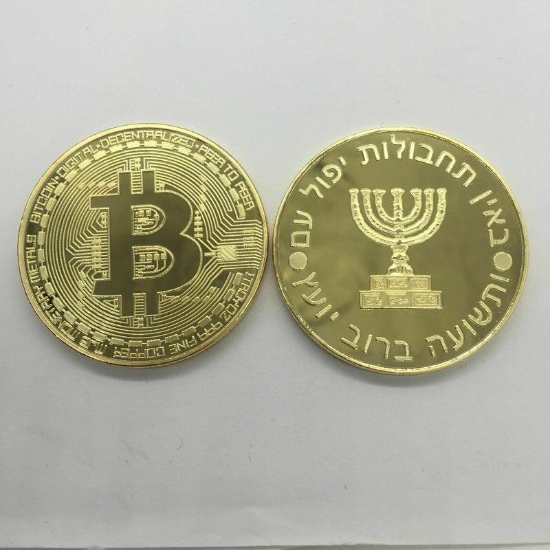 Israel Secret Service Mossad +  BITCOIN!! Gold Plated Physical Gorgeous case