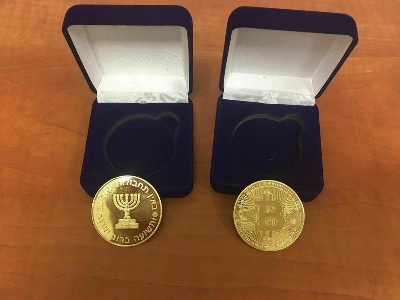 Israel Secret Service Mossad +  BITCOIN!! Gold Plated Physical Gorgeous case