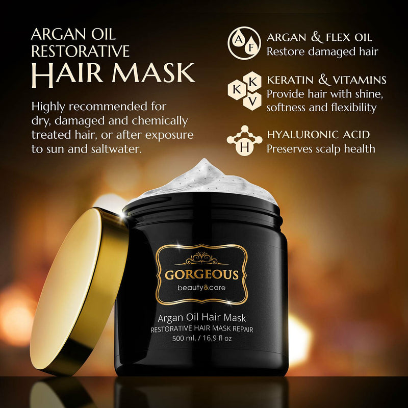 Argan oil Restorative Hair Mask Professional 500ml 16.9 fl.oz