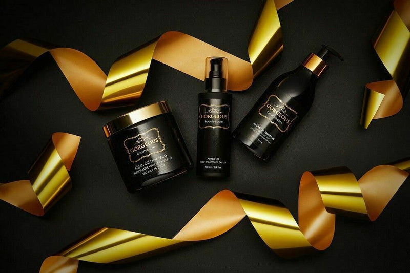 Beauty Gorgeous Argan Oil Shampoo ,oil & Mask Set Hair Care New Gift