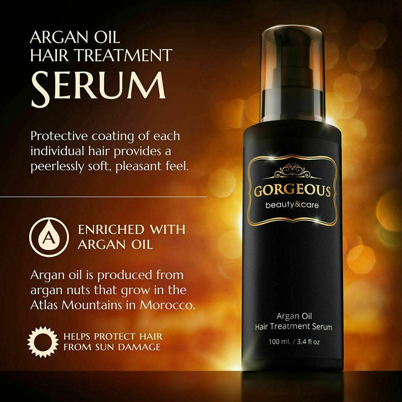 Moroccan Argan Oil Serum  for all Hair Types 100ml Pure SHINE LONG- LASTING
