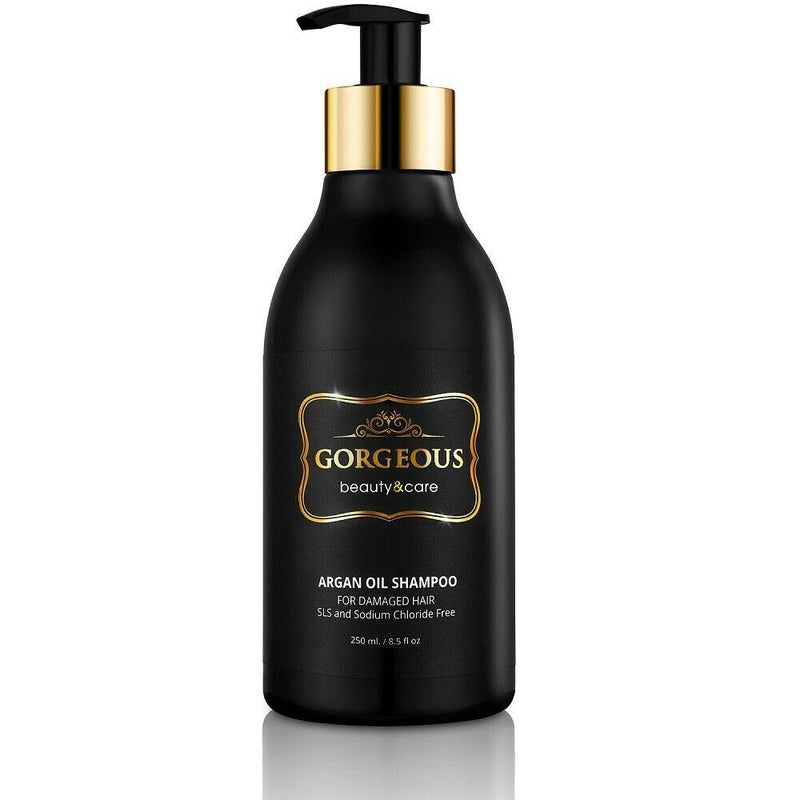 Gorgeous! Argan Oil Shampoo  For Damaged Hair  sls and sodium chloride free