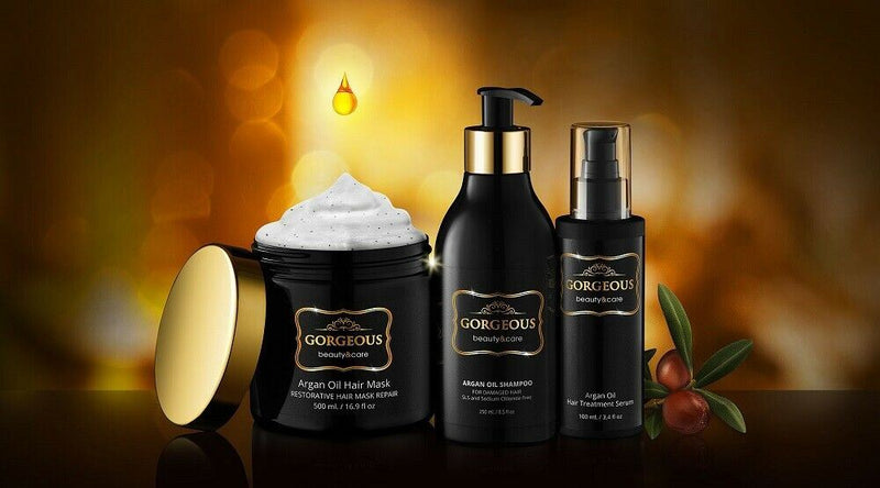 Gorgeous! Argan Oil Shampoo  For Damaged Hair  sls and sodium chloride free