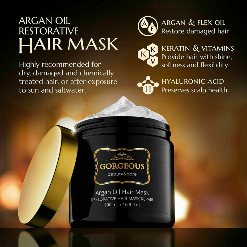 Gorgeous Masquintense Thick Hair Mask 500ml or 16.9 oz, Authentic And Fresh