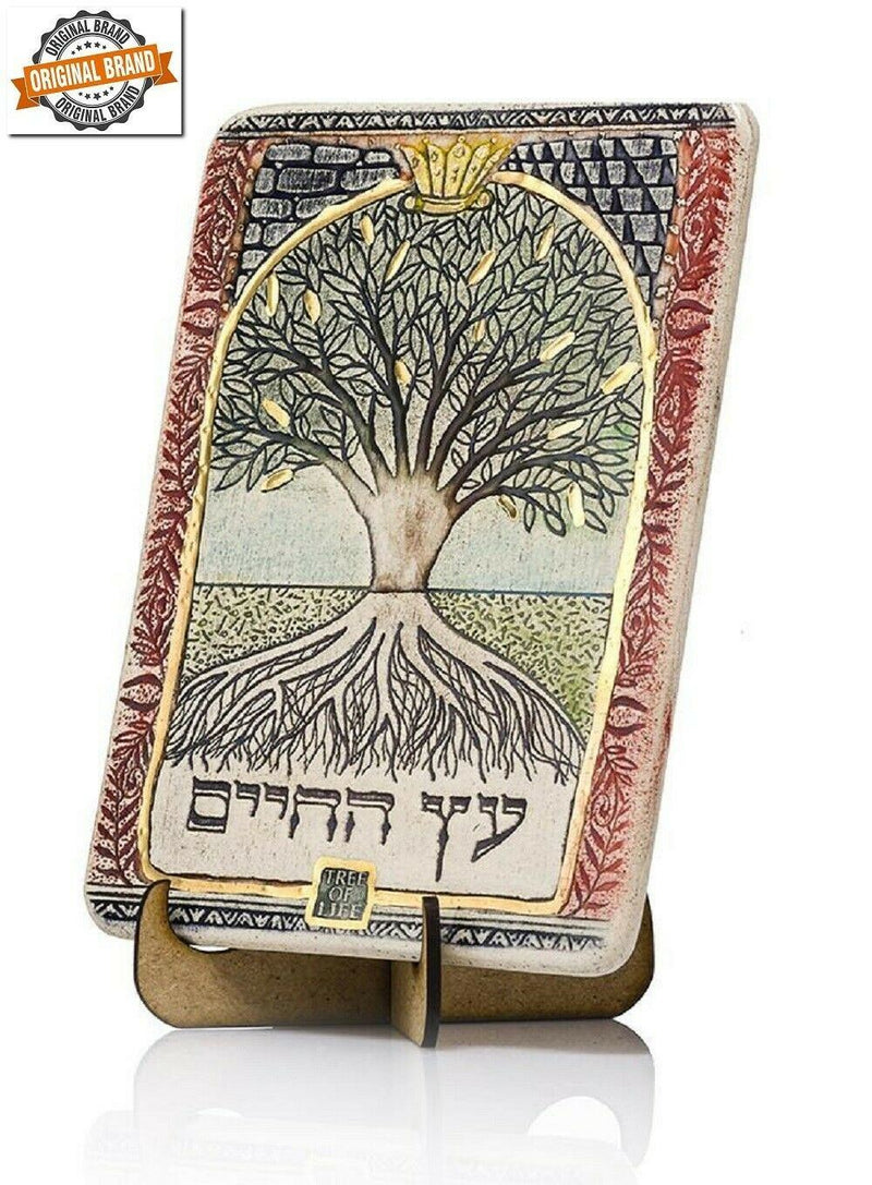 Tree of Life Longevity Blessing Wall Decor, Torah Kabbalah Judaica Art Yggdrasil