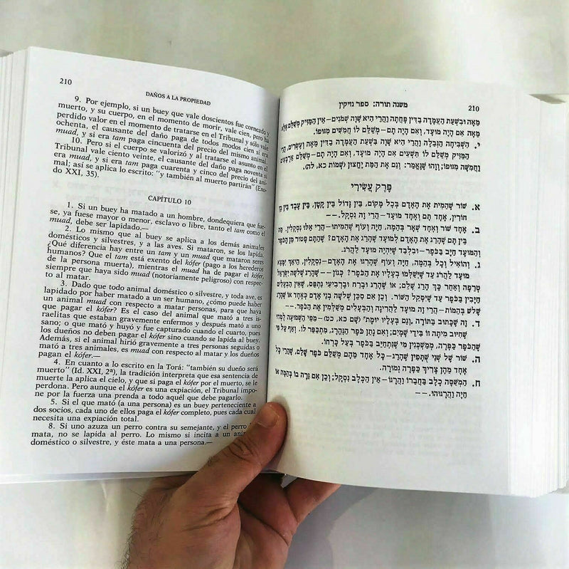 MAIMONIDES Mishne Tora Libro Torah Book Spanish & Hebrew RAMBAM Española &Hebreo