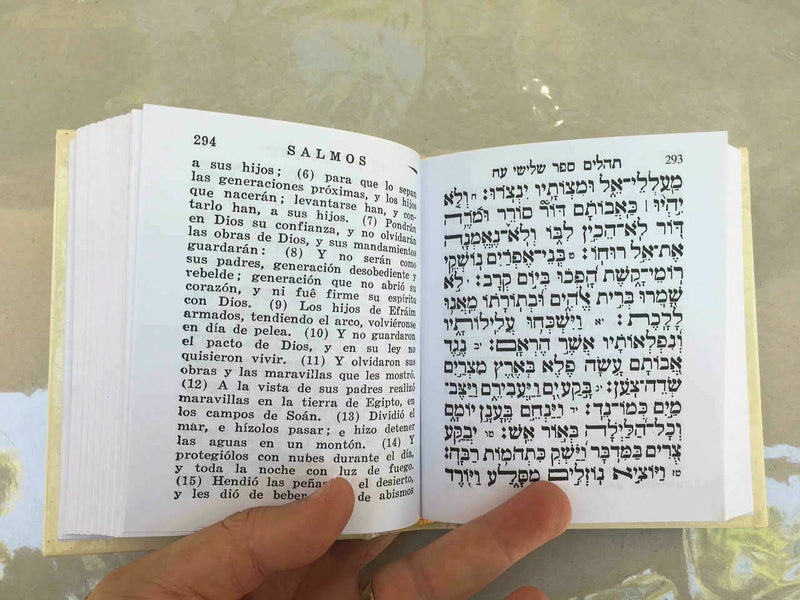 livre de psalms livre espagnol-hebreu judaique hebreu espagnol