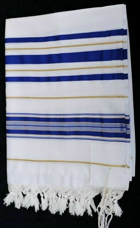 Jüdischer Tallit-Gebetstuch Koscher Full Size 31x70 &quot;Männer Frauen...