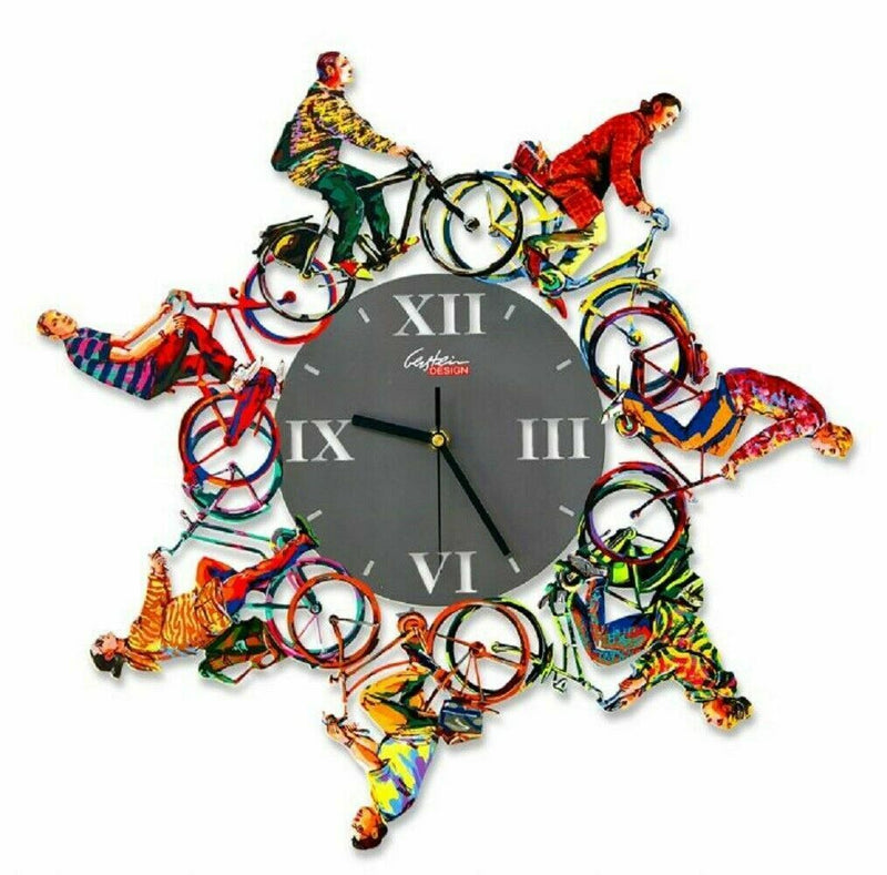 David Gerstein Riding Time Clock Decorative wall Clocks Laser Sublimation Print