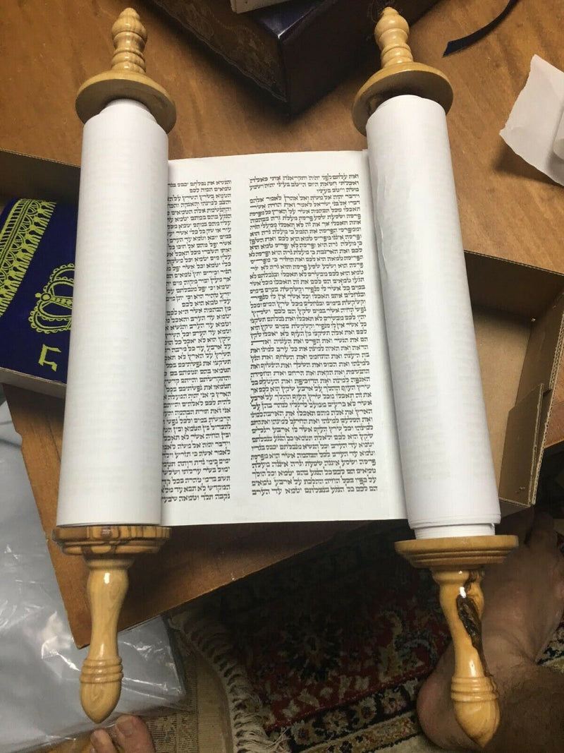 Big Sefer Torah Scroll Book Bible Hebrew&Velvet cover israel 18.5"\47cm judaica