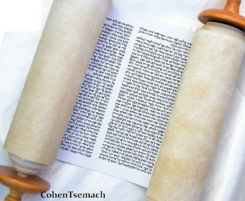 Big Sefer Torah Scroll Book Bible Hebrew&Velvet cover israel 18.5"\47cm judaica