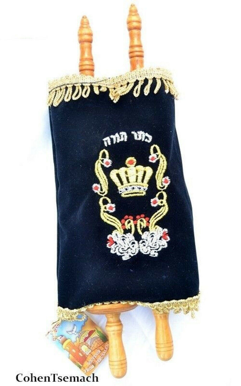 Big Sefer Torah Scroll Book Bible Hebrew&Velvet cover israel 18.5"\47cm judaica