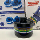 Gas Mask Black Filter 40mm Threaded  fits Israeli MP5 Canister NEW