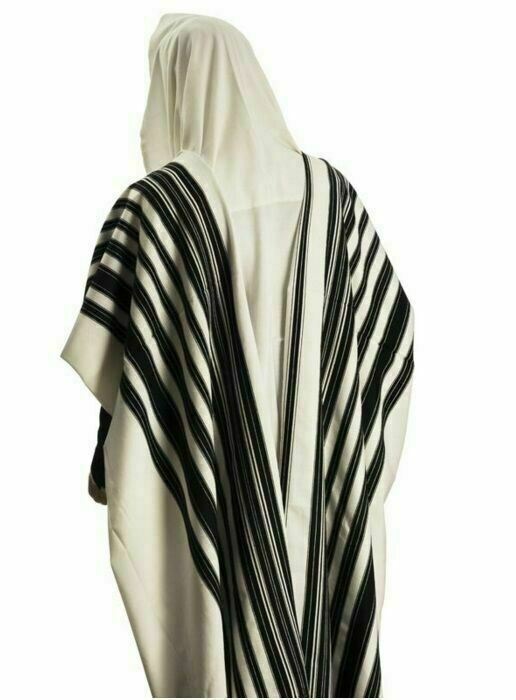 NEW JEWISH chabad wool tallit prayer shawl judaica 67"X98" (80-H)