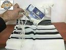 100% Wool Tallit Prayer Shawl Prima A A (Black) Size 47" L X 67" W