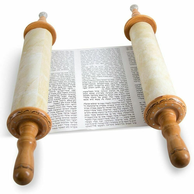 judaica Glorious big SEFER TORAH Livre à spirales Bible hébraïque & YAD...
