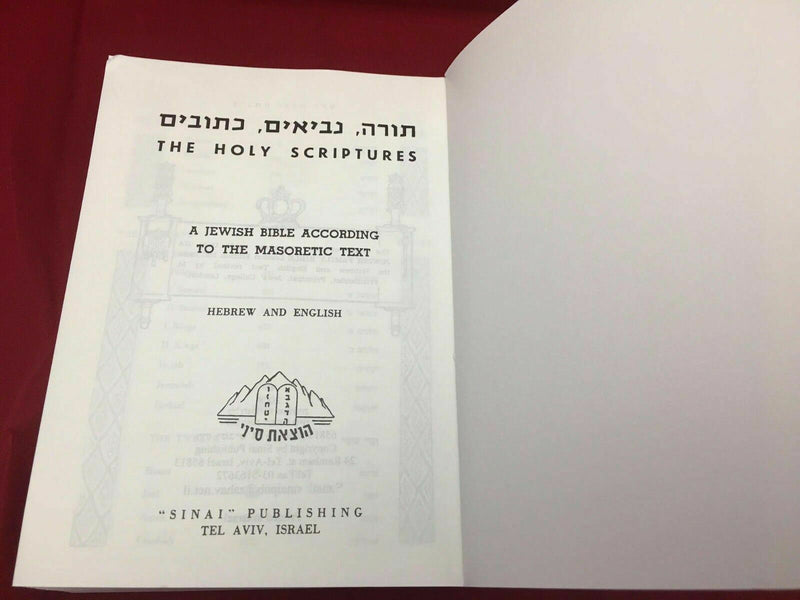 Hebrew-English Holy Bible Book Torah Testament Tanach for Shabbat NEW