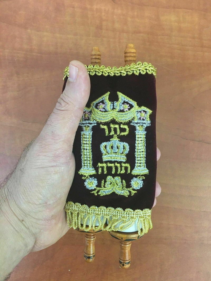 Small Judaica SEFER TORAH Scroll Book Hebrew Bible Judaica israel