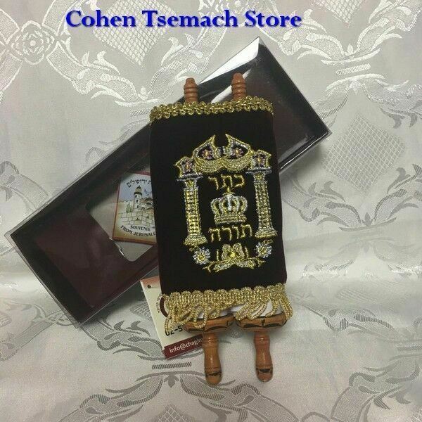 Small Judaica SEFER TORAH Scroll Book Hebrew Bible Judaica israel