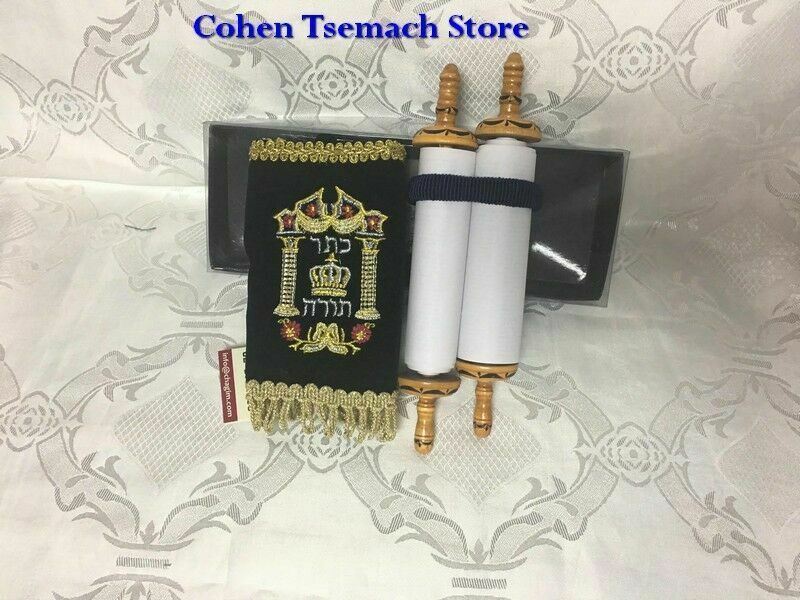 Small Judaica SEFER TORAH Scroll Book Hebrew Bible Judaica israel