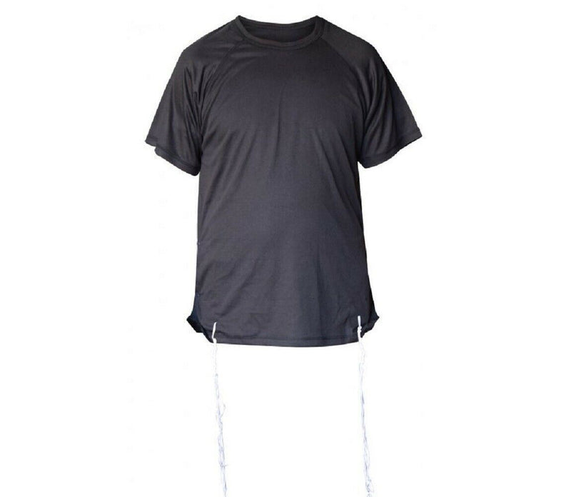 dri-fit Black tzitzit shirt tallit tallis katan israel jewish kosher tzitzis men