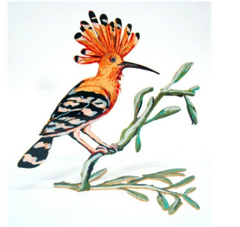 David Gerstein Art Hoopoe Bird Metal Modern Sculpture